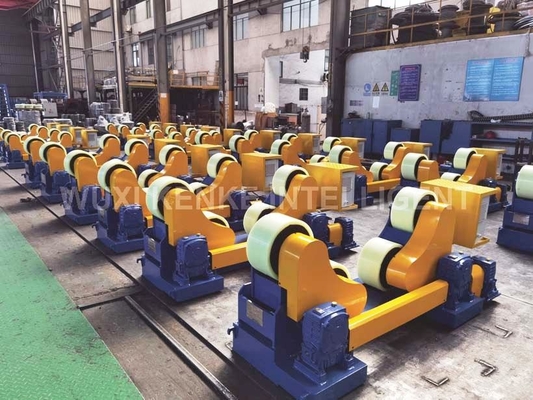10 Zelf het Richten zich van Ton Conventional Welding Rotator Roller Pu Type voor Cirkelcilinder